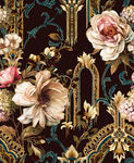 欧式宫廷油画花卉数码印花图案