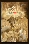 中国风金属地产海报