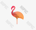 火烈鸟logo 动物logo