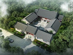 中式古建四合院3D模型