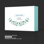 小清新森系花卉礼盒包装设计