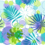 抽象素材热带植物服装印花图案