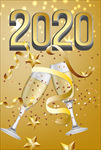 2020年金色海报图片