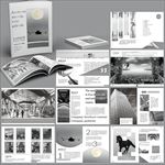 艺术黑白简约企业宣传画册