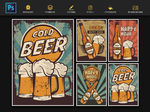 复古啤酒海报