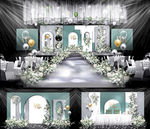 莫兰迪绿色婚礼设计