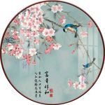 新中式手绘花鸟装饰画图片
