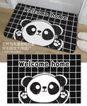 可爱卡通熊猫地垫地毯