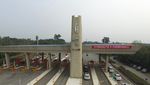 自贡大山铺客运站收费站航拍素材