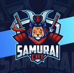 武士猫logo插画