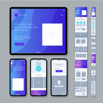 蓝色经典webUI设计