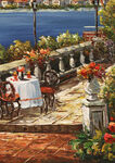 地中海风景油画