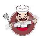 卡通大胡子厨师头像版