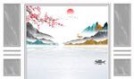 大理石煙霧背景墻