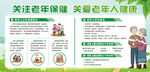 老年人保健展板社區(qū)須知健康和諧