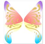 夢幻蝴蝶翅膀圖案設(shè)計