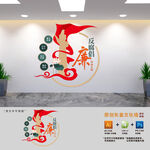 豎版反腐倡廉黨建文化墻