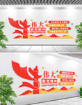 偉大建黨精神黨建標(biāo)語(yǔ)文化墻