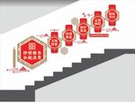 食堂樓梯文化墻