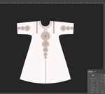 中式短袖傳統服飾設計圖