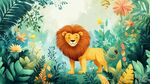 叢林中的威嚴(yán)獅子