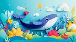 紙藝海洋世界中的夢幻鯨魚