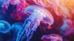 夢幻水母綻放絢麗色彩