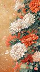 秋日繁花盛放插畫