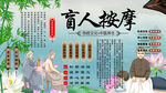 盲人按摩背景墻