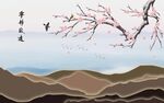 新中式花鳥背景墻