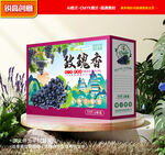 玫瑰香包裝 葡萄禮盒