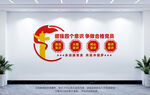 四個意識黨建文化墻