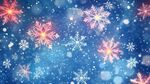 夢幻雪花背景圖
