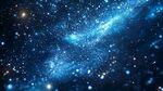 夢幻藍色星空宇宙景象