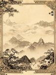 古典山水畫卷