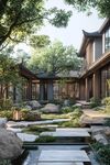 中式庭院 自然與建筑的融合