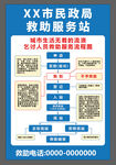 市民政局救助服務站信息牌