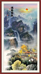 玄關(guān)山水畫