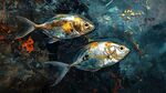 雙銀魚的奇幻水下世界