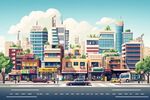 未來生態都市街景