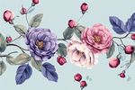 花卉藤蔓插畫圖