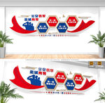 四個(gè)鐵一般公安警營(yíng)文化墻
