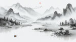 水墨風(fēng)景背景