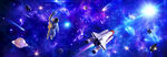 長(zhǎng)幅宇宙星空太空