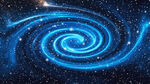 藍色夢幻宇宙旋渦星空星系