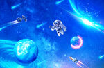 藍(lán)色星空宇宙背景