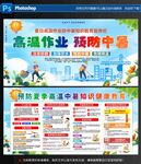 高溫作業(yè)防中暑宣傳海報(bào)