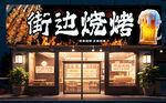 燒烤店招牌 門頭