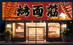 烤面筋店鋪招牌 門頭