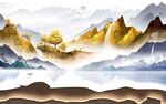 背靠金山背景墻
